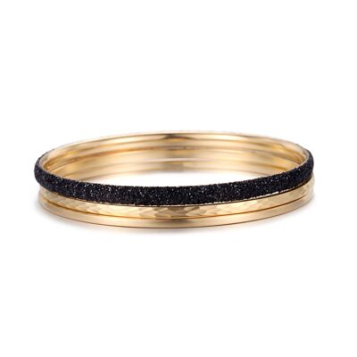 ENSEMBLE DE BRACELET STARDUST NOIR KOURI