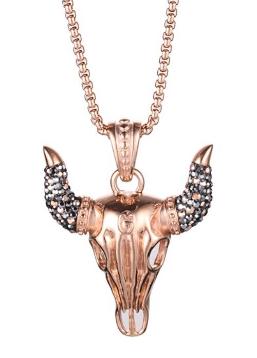 BRILLO GLAMOUR SKULL NECKLACE 1