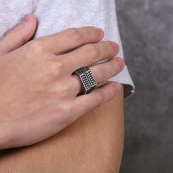 BAGUE CHEVALIERE HOMME 2 1