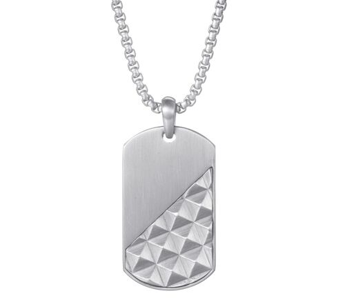 PYRAMID DOG TAG NECKLACE 1