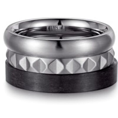 PYRAMID CARBON STACKING RING SET