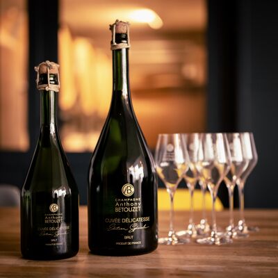 Champagner Brut Délicatesse Magnum in Holzkiste - Limited Edition
