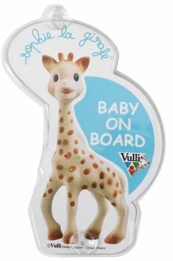 Sophie la girafe Clignotant Baby on Board Sign