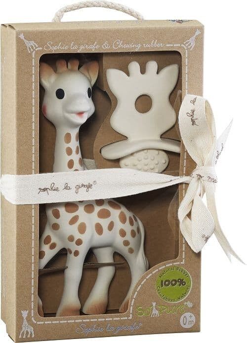 So Pure Sophie la girafe + Natural Teether Set