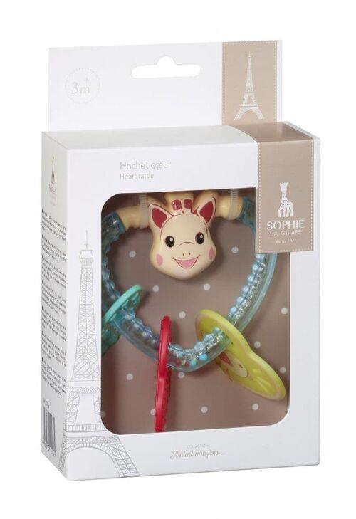 Sophie the Giraffe Heart Rattle (Gift Box)