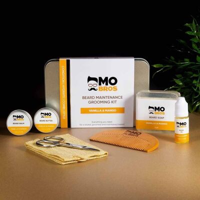 Mo Bros Vanilla & Mango XL Beard Maintenance Grooming Kit