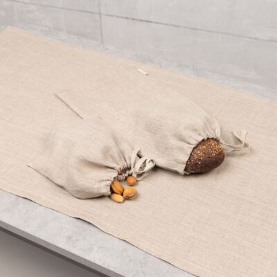 Natural hemp bread bag | natural