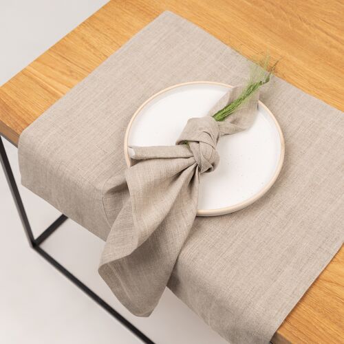 Hemp placemat, natural