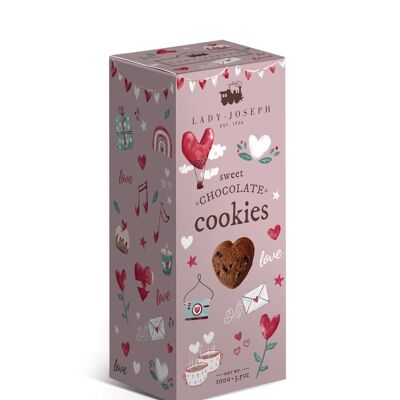 Vegan heart-shaped chocolate biscuits 100 g