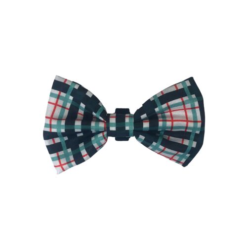 Peppermint Plaid Bow Tie