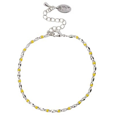 Bracelet caritatif ONE DAY or blanc - jaune