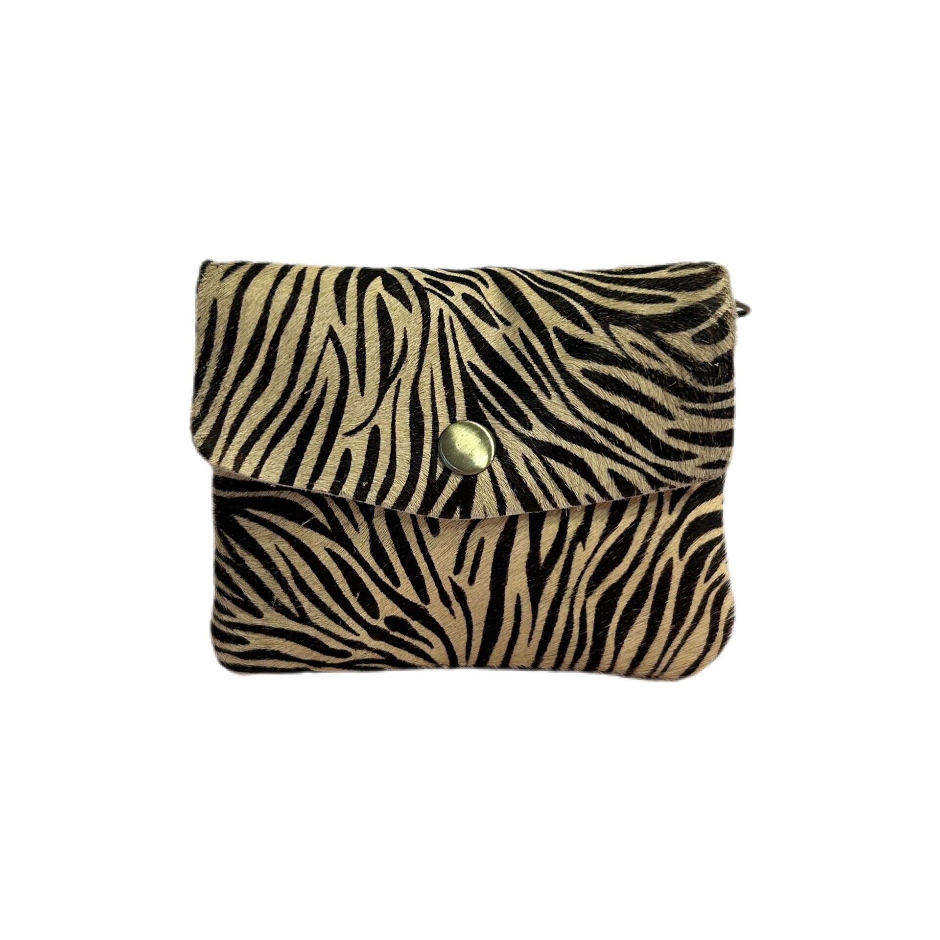 Petit porte monnaie en cuir avec fermeture éclaire - LOLI