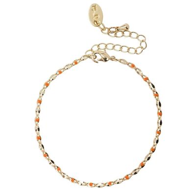 Bracelet caritatif ONE DAY or jaune 14 carats - orange