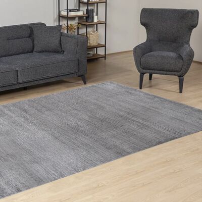 Designer living room rug abstract pattern modern gray grey