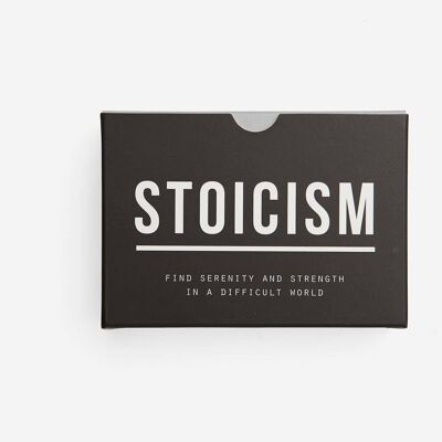 Stoicism Prompt Card Cards, Self-Reflection Tool 10417