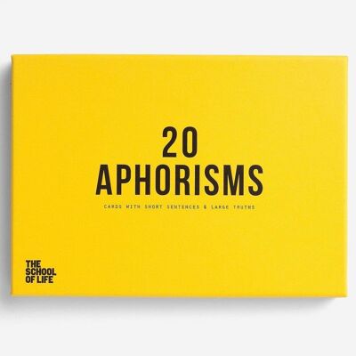 20 Aphorisms Inspirational Words Card Set
