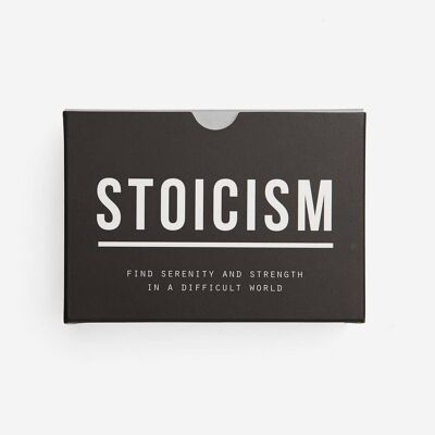Stoicism Prompt Card Cards, Philosophy Self-Reflection Tool