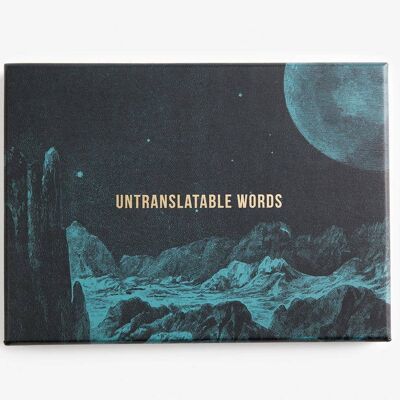 Untranslatable Words Card Set, Word Enthusiast Gift
