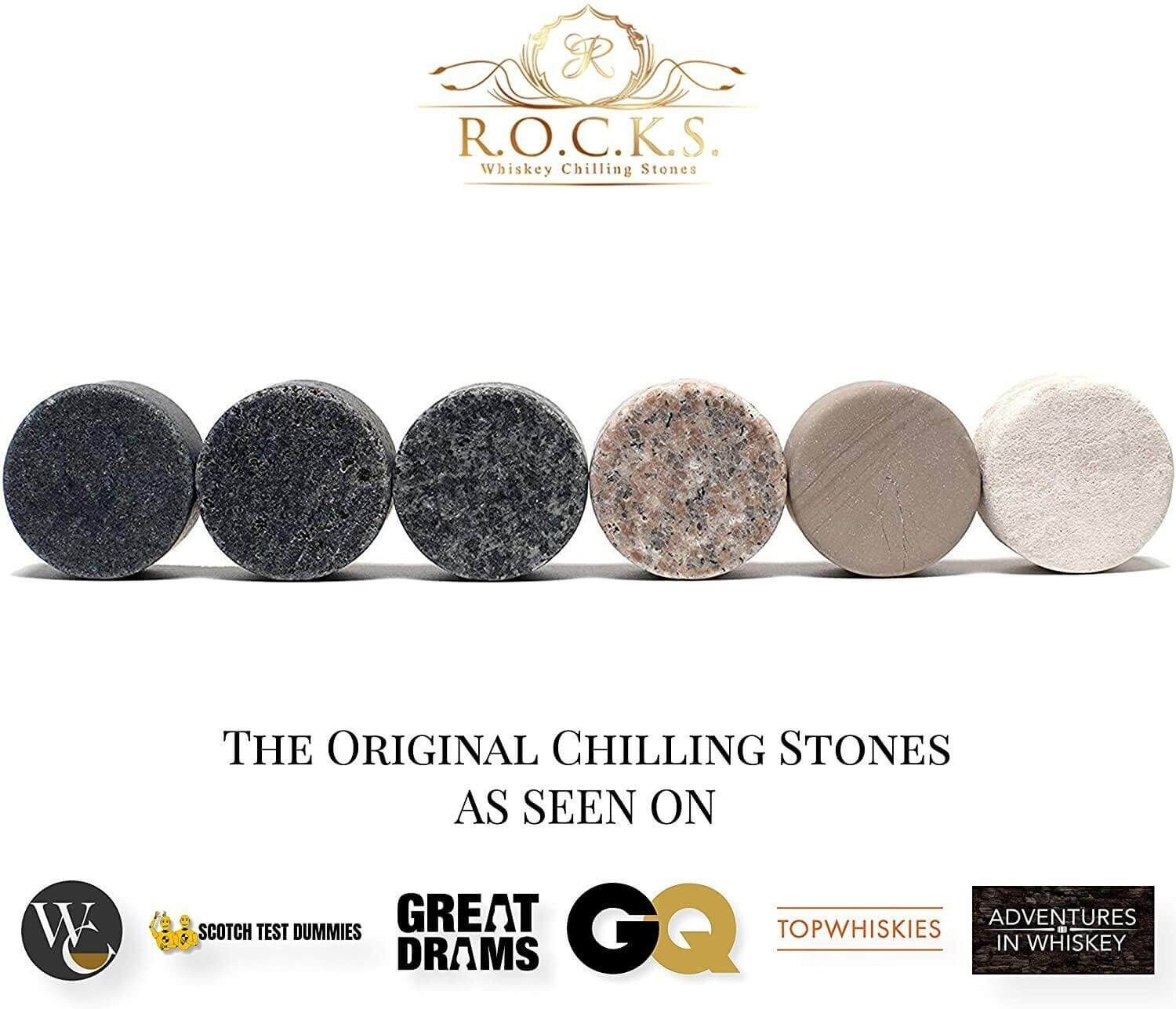 The Original ROCKS™ Whiskey Chilling Stones