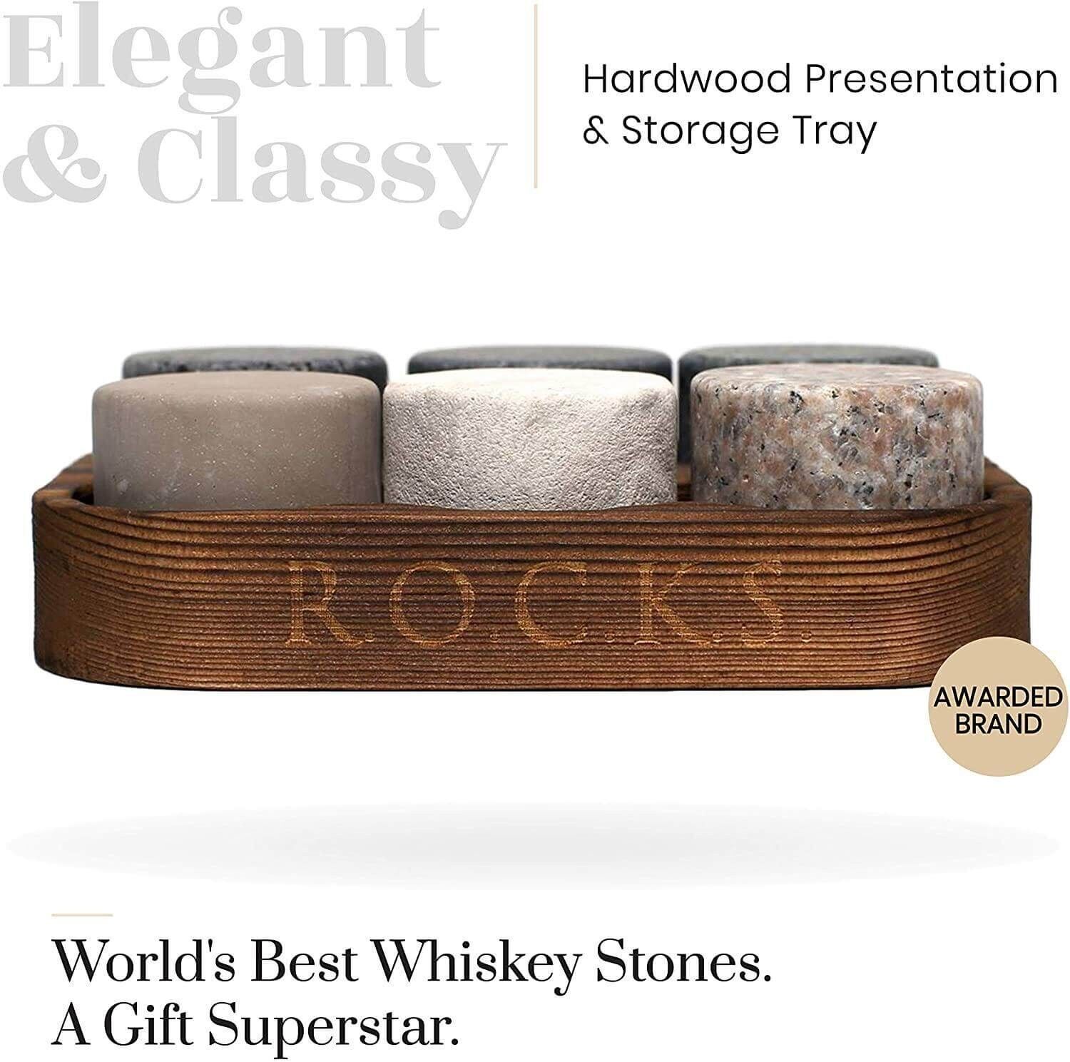 The Original ROCKS™ Whiskey Chilling Stones