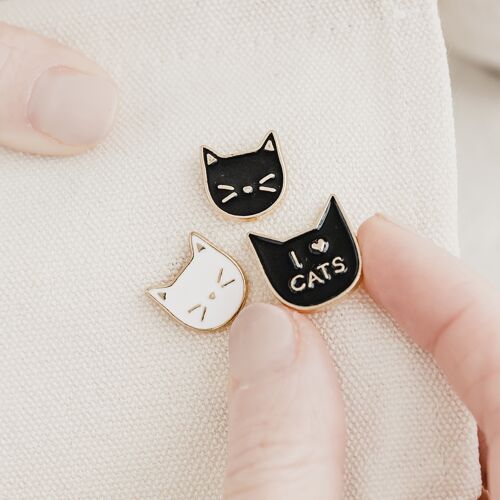 I Love Cats Enamel Pin Badge