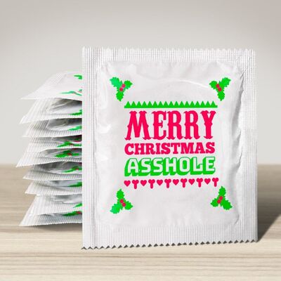 Christmas condom: Merry Christmas asshole