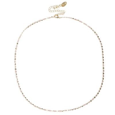 Collier caritatif ONE DAY or jaune 14 carats - rose