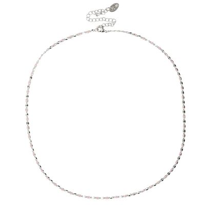 Collana di beneficenza ONE DAY oro bianco 14k - rosa