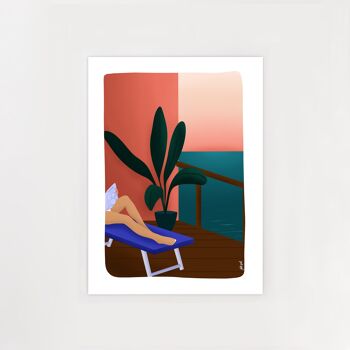 Affiche Couché de soleil 10x15cm (A6) 3