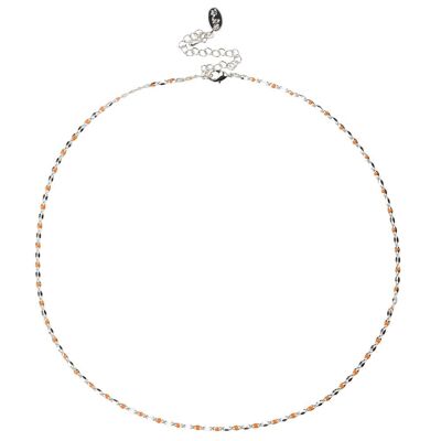 ONE DAY charity necklace 14k white gold - orange