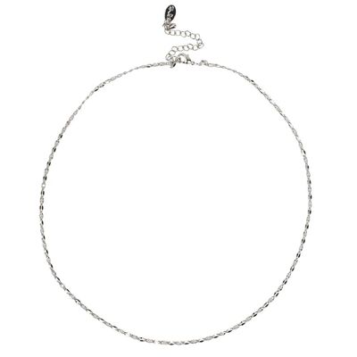 ONE DAY charity necklace 14k white gold - cloud white