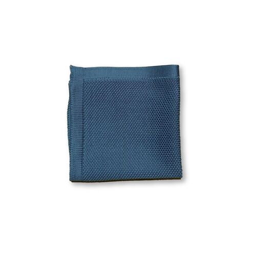 Air force blue knitted pocket square