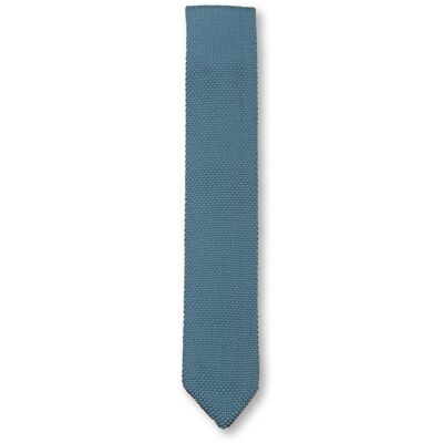 Air force blue knitted tie