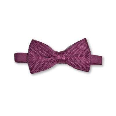 Berry Pink Knitted Bow Tie | Wedding