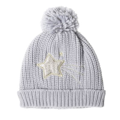 Moonlight Knitted Hat Grey (3-6 Years)