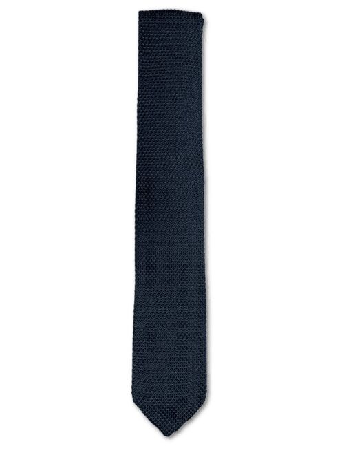 Black Knitted Silk Tie