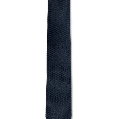 Black Knitted Silk Tie