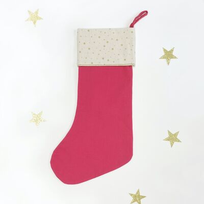 Starry Christmas Stocking Red