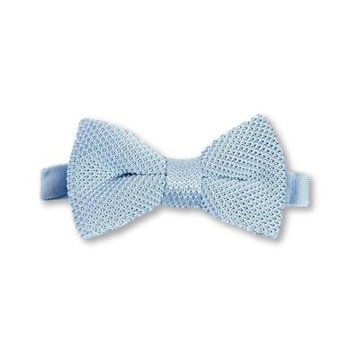 Bluebell blue knitted bow tie