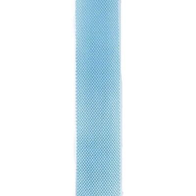 Bluebell blue knitted tie