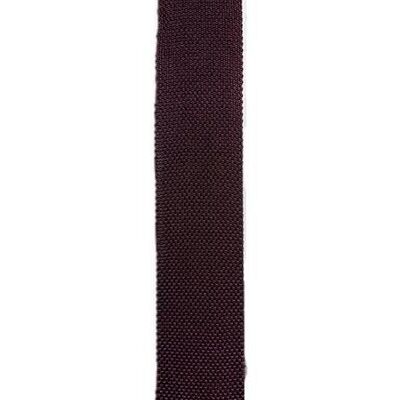 Brown knitted tie