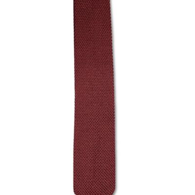 Burgundy Knitted Tie