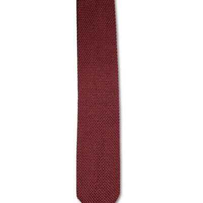 Burgundy Knitted Tie