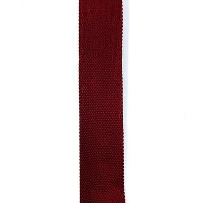 Cravatta in maglia bordeaux