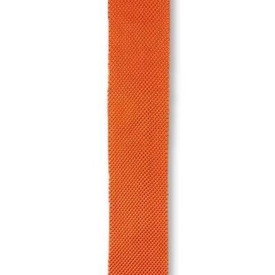 Cravate en tricot orange brûlé