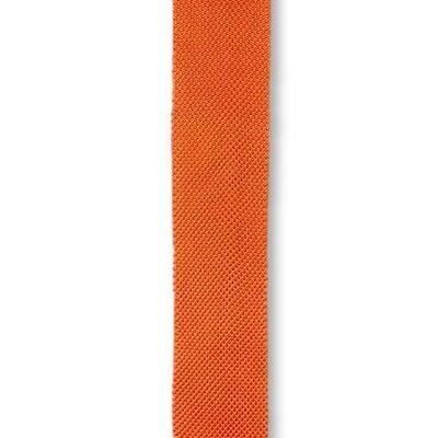 Cravate en tricot orange brûlé