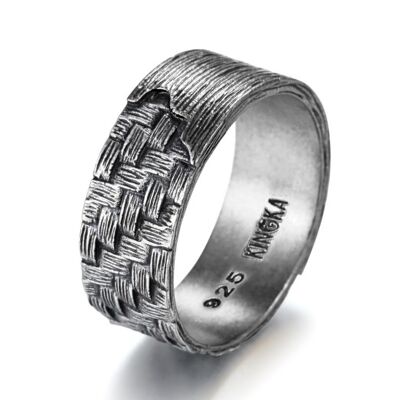 BAGUE HOMME TRESSEE 1