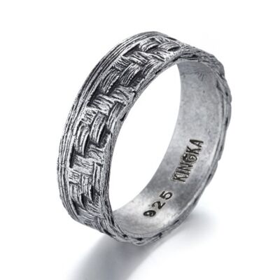 BAGUE HOMME TRESSEE 2