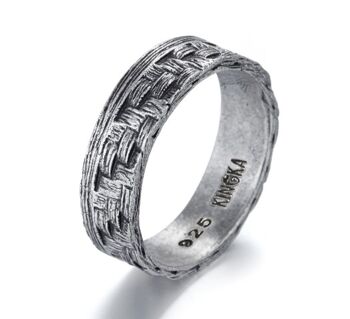 BAGUE HOMME TRESSEE 2