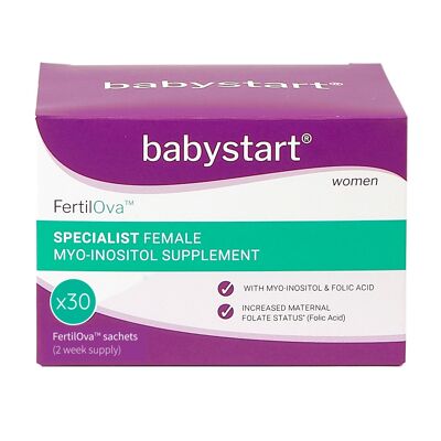 FertilOva, Fertility supplement for women affected by PCOS, Pack of 30 Sachets